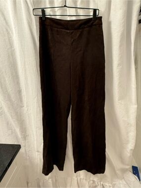 Women's Wide-Leg Corduroy Pants in Dark Brown